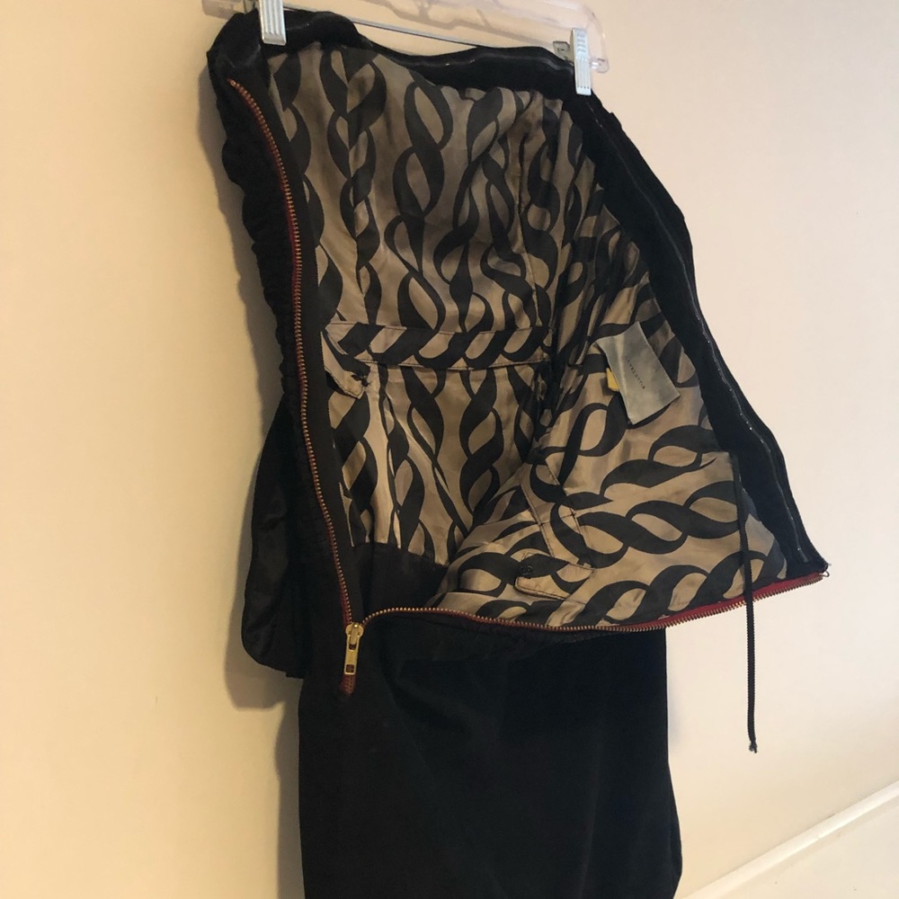 Leifsdottir Black Micro Mini Suede Dress